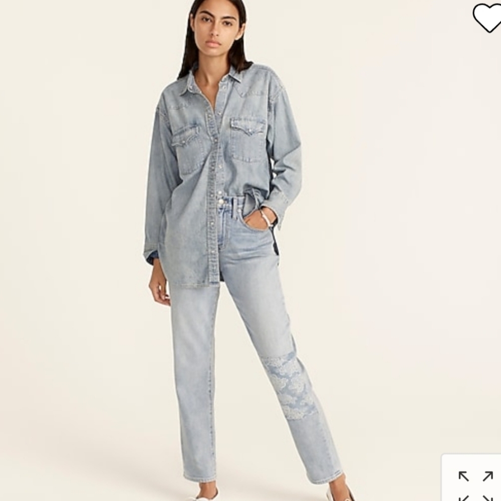 J. Crew Slouchy Boyfriend Jeans in Norwich Wash
